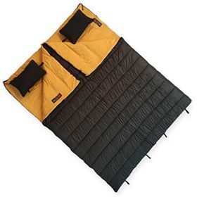 Resim Naturecamp Elika 350 Plus -15 Derece Birleşebilir Çift Kişilik Yastıklı Haki Uyku Tulumu 