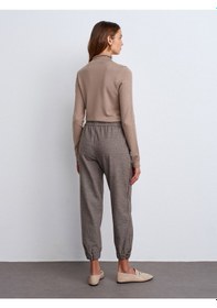 Resim Dilvin 71608 Manşetli Jogger Pantolon Kahverengi Kahve 
