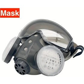 Resim Willowhaven Tekrar Kullanılabilir Tam Yüz Gaz Maskesi Toz Boya Kaynak Koruma 
