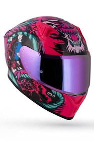 Resim DeadG Spectre Legend Pink Siyah-Yeşil-Pembe Kask 
