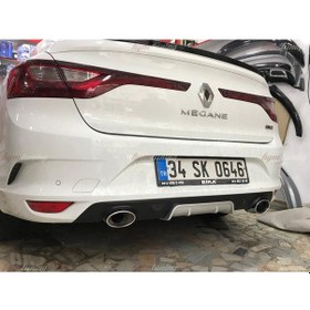 Resim Renault Megane 4 Difüzör Arka Tampon Eki. Ortası Gri 