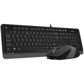 Resim A4 Tech F1010 Q Usb Gri Tr Mm Klavye+optik Mouse 