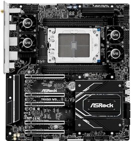 Resim ASRock TRX50 WS WiFi EATX Anakart AMD sTR5 Ryzen Threadripper 7000, DDR5, 2x M.2 SSD, MCIO, SlimSAS, WiFi 6E, 10GbE LAN 