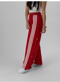 Resim Cocopelli Kadın Şeritli Kırmızı Baggy Pantolon Coc1080 Kırmızı 