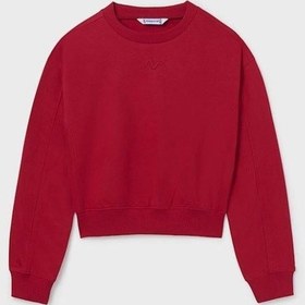 Resim Kız Swatshirt 25kmyr7422 Kırmızı 