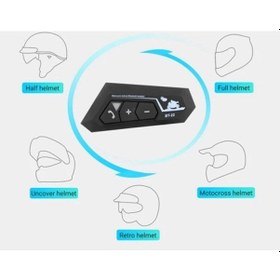 Resim Nm-store Bt22 Kask Kulaklık Bluetooth Motosiklet Kulaklık 5.0 Bluetooth Interkom Motorsiklet Kulaklık 