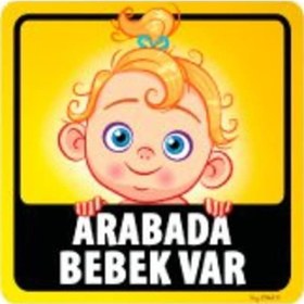Resim Bob14 Arabada Bebek Var Sticker (Kiz Cocugu) 