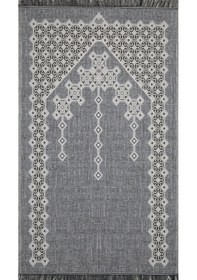 Resim My Evilla Seccade Hafif Katlanabilir Yıkanabilir Namazlık Şık Motifli Çeyizlik Ve Hediyelik Gri 3 Gri 