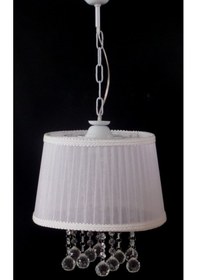 Resim Beyaz Yatak Odası Taşlı Avize 