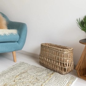 Resim Hakici Özel Üretim Çok Amaçlı Doğal El Yapımı Hasır Gazetelik-Dergilik 