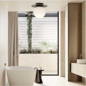 Resim Rakes Siyah Modern Plafonyer Genç Odası Mutfak Yatak Odası Avize 