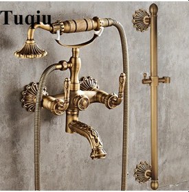 Resim Banyo Bataryası + Duş Seti Antik Özel Model + Duvar Aparatlı Antik 