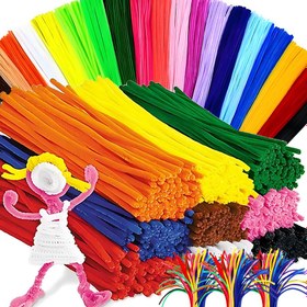 Resim 500 Adet Çok Renkli Yumuşak Keçe - 30cm (1ft) DIY El Sanatları Çubukları ve Şeritler, 30 Renk (Neon ve Pastel Dahil) - Slime Yapımı, Bebek Aksesuarları, Parti Süslemeleri için El Yapımı Sanat Malzemeleri - Toplu Keçe 