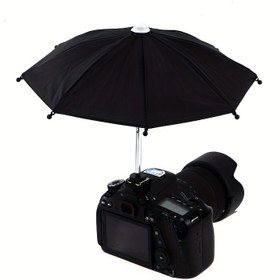 Resim 1 Adet DSLR Kamera Şemsiyesi - Güneş ve Yağmura Karşı Koruma, Kamera Montaj Delikli, Sağlam PU Yapı - Stüdyo, Seyahat Çekimleri için Profesyonel Fotoğrafçılık Ekipmanı - Çoğu Kamerayla Uyumlu, Çok Fonksiyonlu Tasarım, Kolay Kurulum Özellikli, Dayanıklı Poliüretan 