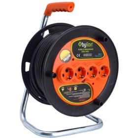 Resim Bylion Seyyar Makaralı Uzatma 3*2,5 Mm 20 Mt Termal Sigortalı 