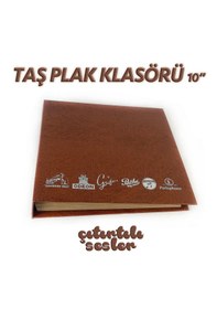 Resim Taş Plak Klasörü Kahverengi 