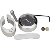 Resim Ranyeek Motosiklet, Elektrikli Bisiklet Ve Bisikletler İçin 22-25mm Çubuk Uyumlu Ip67 Su Geçirmez Cnc Alüminyum Manivela Saat Gümüş 
