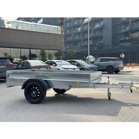 Resim Alman Knott Marka Torsiyon Dingilli Damperli Katlanır Yük Römorku 