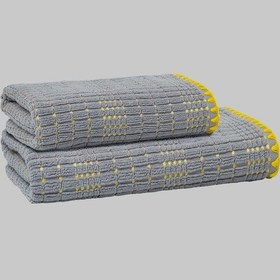 Resim Sarev Omen Gri %100 Pamuk Banyo Havlusu 80x150 Cm Gri 