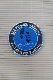 Resim İZMİR ASKERİ MALZEME Soz Konusu Vatansa Gerisi Teferruattir 3D Termoplastik Silikon Kabartma Arma Pec Patch 