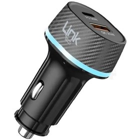 Resim Linktech C433 55w Dual Pd30w + Qc25w Araç Şarj Adaptörü - 