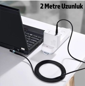 Resim Baseus Zinc Manyetik Type-c To Dc Round 79x55mm Lenovo Laptop Şarj Kablosu 100w 2m- 5775 