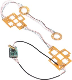Resim Kablosuz kontrol cihazı, LED ışık panosu, çok renkli ışık panosu sapı, titreşim kontrolü, modifikasyon, PS5 kumandası için komple aletlerle birlikte 