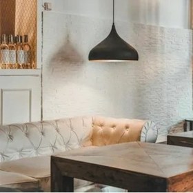 Resim Riolight Modern1 Siyah Oda,Mutfak,Cafeler Için Tekli Metal Sarkit 