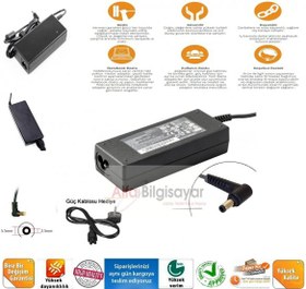Resim TOSHIBA SATELLITE L755-128 Adaptör, Güçlü Güvenli Şarj Cihazı A++ 19v 