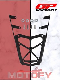 Resim Gp Kompozit Honda Activa 2023-2024 Uyumlu Arka Çanta Demiri Siyah 