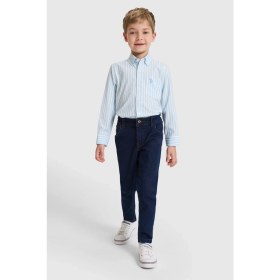Resim U.s. Polo Assn. Erkek Çocuk Mavi Gömlek Desenli 50324772-VR036 