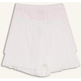 Resim DeFacto Kalp Desenli 2'li Boxer Kız Çocuk H4182A826SP 