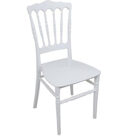Resim Depootoptan Mandella Silver Sandalye Napolyon (2 Adet) Beyaz 