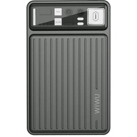 Resim WIWU Wi-P004 Trunk Serisi Type-C Lightning Çıkışlı Taşınabilir Powerbank PD 22.5W 10000mAh Gri 