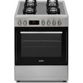 Resim Simfer 1226 6 Prg Multi Turbo Cam Yüzeyli Tamboy Inox Fırın 