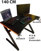 Resim XPRİME Markus Rgb Ledli Oyuncu Masası 140 Cm 