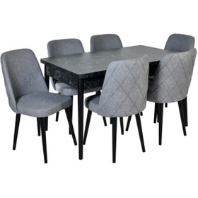 Resim Efe Mobilya Smd-vega Kelebek Açılır 6 Kişilik Yemek Masası 