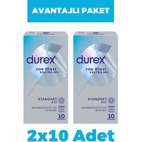 Resim Durex Yok Ötesi Ekstra İnce Ekstra His 10'lu Prezervatif 2 Adet 
