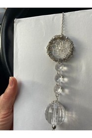 Resim Araç Balkon Aksesuar New Kristal Taşlı Düş Kapanı Araç Dikiz Aynası Süsü 