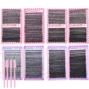 Resim Kendi Kendine Kirpik Uzatma Kiti - Karışık Uzunluklar 9-16mm, Doğal Hacim Bireysel Kirpikler Farklı Yoğunluk Stillerinde (30D 40D 50D 60D 80D 100D), Başlangıç Seviyesinde ve Yeniden Kullanılabilir, D-Kıvrımlı Tüyü Kedi Gözü ve Tilki Etkisi - Parti, Konserler, Fotoğrafçılık, Parti Makyajı, Fotoğrafçılık Kirpikleri, Kedi Gözü Kirpikleri, Tilki Etkisi Kirpikleri, Hafif Kirpikler, Yüksek Kaliteli Kirpikler, Sahte Kirpikler, Makyaj Severler, Güzellik Tutkunları, Kirpik Kiti, Kirpik Küme Kiti, Tam K 