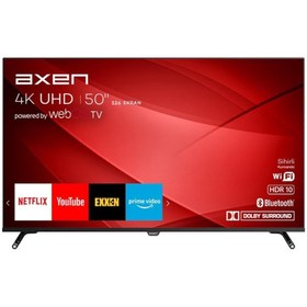 Resim Axen AX50FIL242 50" 127 Ekran UHD Webos LED TV 