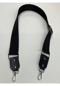 Resim Karantuhafiye Derili Palaska Askı / Polyester Palaska Askı / Palaska Sap / Polyester Çanta Sapı Siyah Siyah 