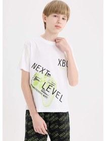 Resim DeFacto Erkek Çocuk Xbox Pijama Takımı Kısa Kollu Üst Şort E0339A825SMWT34 