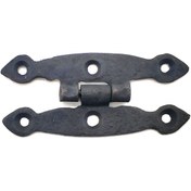 Resim Skygo Antika Tarz Dekoratif Pirinç Dar Menteşe - 75x39 mm, Oksit 