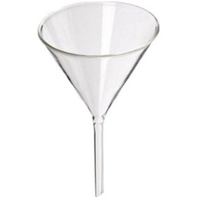 Resim Cam Huni 75 Mm Kısa Saplı Isıya Dayanıklı Borosilikat Cam Laboratuvar Ve Mutfak Kullanımı İçin 