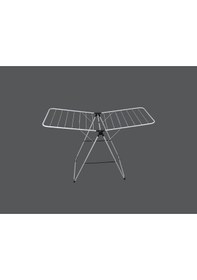 Resim Alya Homes Ahdry1458 Basıc Fly Alüminyum Çamaşır Kurutmalık Gri 