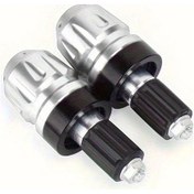 Resim Hightower 2 Adet Gümüş Motor Tutacak Uç Kapakları Aksesuarı Motosikletinizi Geliştirin 