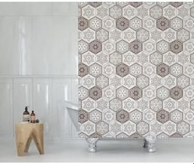 Resim Tropik Home Banyo Perdesi - Tek Kanat Duş Perdesi, Polyester Kumaş Duşakabin Perdesi 180x200 Cm Küvet Perdesi Kahverengi 