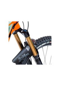 Resim Wake Mtb Bisiklet Çamurluk Trekking Ön Veya Arkaya Takılabilir 4 Adet Cırt Kelepçe Hediyeli Siyah Kırmızı Siyah - Gri 