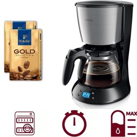 Resim Philips Kahve Makinesi - Aromaseç Özelliği, 10 Fincan Kapasite ve Damlatmayan Musluk+ 200gr Filtre Kahve 